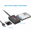 Czytnik kart konwerter USB 3.0 na SATA Rocketek RT-CFST widok legendy