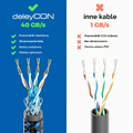 deleyCON Patchcord CAT8 10 m S/FTP, nylonowy, RJ45 – zdjęcie 2
