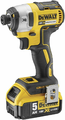 DeWALT DCF887P2 zakrętarka udarowa XR 18V 205 Nm – 2x5 Ah, ładowarka, TSTAK