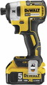 DeWALT DCF887P2 zakrętarka udarowa XR 18V 205 Nm – 2x5 Ah, ładowarka, TSTAK