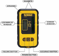 DeWALT DE0892G – detektor do laserów liniowych z zieloną wiązką, zasięg 50 m