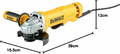 DeWALT DWE4233-QS 1400 W – szlifierka kątowa 125 mm z włącznikiem łopatkowym