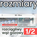 DOJA Barcelona Wysuwana rura gazowa M-H 1/2", 300-470 mm – zdjęcie 5