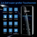 Dotykowy odtwarzacz MP3 2.4'' ekran Mansso V2 8GB widok z opisem