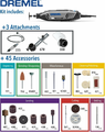 Dremel 4250 175 W – narzędzie obrotowe, zestaw z 45 akcesoriami – zdjęcie 3