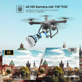 Dron Eanling HS700D 2K Live Video GPS widok kamery.