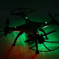 Dron SYMA X8HW kamera WIFI FPV widok świecącego drona