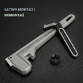 DURATECH Klucz hydrauliczny aluminiowy 350 mm do rur – zdjęcie 6