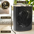 Duronic HV32 Termowentylator 2000 W – mini grzejnik z termostatem, czarny – zdjęcie 2