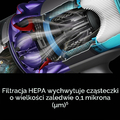 Dyson Gen5detect – odkurzacz bezprzewodowy z filtrem HEPA, fioletowy – zdjęcie 3