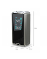 E-papieros Eleaf TESSERA 150W 3400mAh TC VW Silver widok wymiarów.