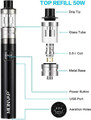 E-papieros Mod Monvap Pens Starter Kit 50W 1500mAh 2.0ml widok opisu.