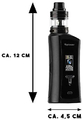 E-papieros Vapioneer Tower 220W Black widok wymiarów.