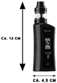 E-papieros Vapioneer Tower 220W Black widok wymiarów.