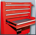 Einhell TC-TW 100 – wózek narzędziowy z 4 szufladami, udźwig 75 kg, czerwony