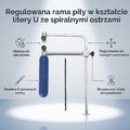 Ejoyous Piła włosowa jubilerska z regulowaną ramą, 6 brzeszczotów – zdjęcie 4
