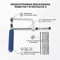 Ejoyous Piła włosowa jubilerska z regulowaną ramą, 6 brzeszczotów – zdjęcie 5