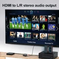Ekstraktor konwerter audio HDMI 4K widok zastosowania