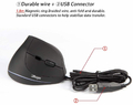 Ergonomiczna mysz pionowa Zelotes T-20 3200 DPI USB widok legend