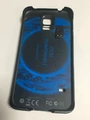 Etui bateria case power bank Samsung S5 4200 mAh widok z przodu kolor czarny