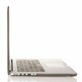 Etui Macbook pro Retina 13'' obudowa hard case kolor czarny przezroczysty widok z lewej strony