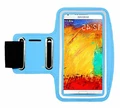 Etui na rękę ramię Samsung S4/5/6 HTC iPhone LG Huawei niebieskie widok zapinania