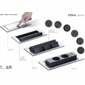 EVOline Backflip – moduł zasilający z gniazdami i USB-C, srebrny – zdjęcie 7