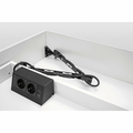 EVOline R-Dock z Wing – gniazdko do szuflady 2x Schuko + USB A/C, czarne – zdjęcie 4