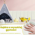 FARYODI panele tapicerowane samoprzylepne 40 x 20 cm, 4 szt. – białe