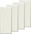 FARYODI panele tapicerowane samoprzylepne 40 x 20 cm, 4 szt. – białe