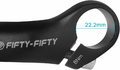 FIFTY-FIFTY Rogi rowerowe (bar-endy) aluminiowe – para, czarne – zdjęcie 3