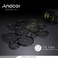 Filtr polaryzacyjny ochronny UV Andoer 52mm Canon Nikon widok rozmiarów filtrów 