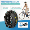 Fischer Urban Montis – kask rowerowy miejski, czarno-żółty, S/M – zdjęcie 3