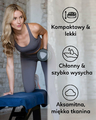 Fit-Flip ręcznik treningowy z mikrofibry 130x48 cm, granatowy – zdjęcie 6