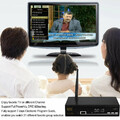 FREESAT V8 Super DVB S2 Tuner darmowe TV CCCAM WIFI widok z opisem kanałów