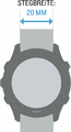 Garmin Approach S12 - zamienny pasek do zegarka, biały – zdjęcie 3