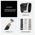 Garmin Approach S50 – smartwatch golfowy GPS AMOLED, łupek, czarny pasek ComfortFit – zdjęcie 6