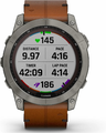 Garmin Fenix 7X Sapphire Solar – zegarek multisport GPS, tytan, pasek skórzany – zdjęcie 4