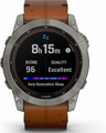 Garmin Fenix 7X Sapphire Solar – zegarek multisport GPS, tytan, pasek skórzany – zdjęcie 5