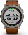 Garmin Fenix 7X Sapphire Solar – zegarek multisport GPS, tytan, pasek skórzany – zdjęcie 6