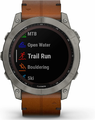 Garmin Fenix 7X Sapphire Solar – zegarek multisport GPS, tytan, pasek skórzany – zdjęcie 7