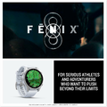 Garmin Fenix 8 43 mm AMOLED – zegarek multisport GPS, stal, obudowa Whitestone – zdjęcie 8