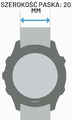 Garmin Pasek Quick Release 20 mm – silikonowy biały, klamra różowe złoto – zdjęcie 3