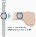 Garmin Pasek Quick Release 20 mm – silikonowy biały, klamra różowe złoto – zdjęcie 4