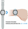 Garmin Quick Release 20 mm – pasek silikonowy, biały, srebrny osprzęt – zdjęcie 4