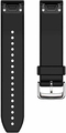 Garmin QuickFit 22 - zapasowy pasek silikonowy, czarno-srebrny – zdjęcie 2