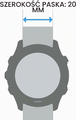 Garmin UltraFit 2 20 mm – pasek nylonowy do zegarka, czarny – zdjęcie 3