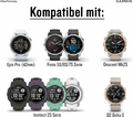 Garmin UltraFit 2 20 mm – pasek nylonowy do zegarka, czarny – zdjęcie 4