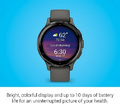 Garmin Venu 3S 41 mm – smartwatch GPS AMOLED, Gold/Ivory, pasek silikonowy – zdjęcie 3