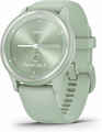Garmin Vivomove Sport – hybrydowy smartwatch, miętowy z paskiem silikonowym – zdjęcie 2